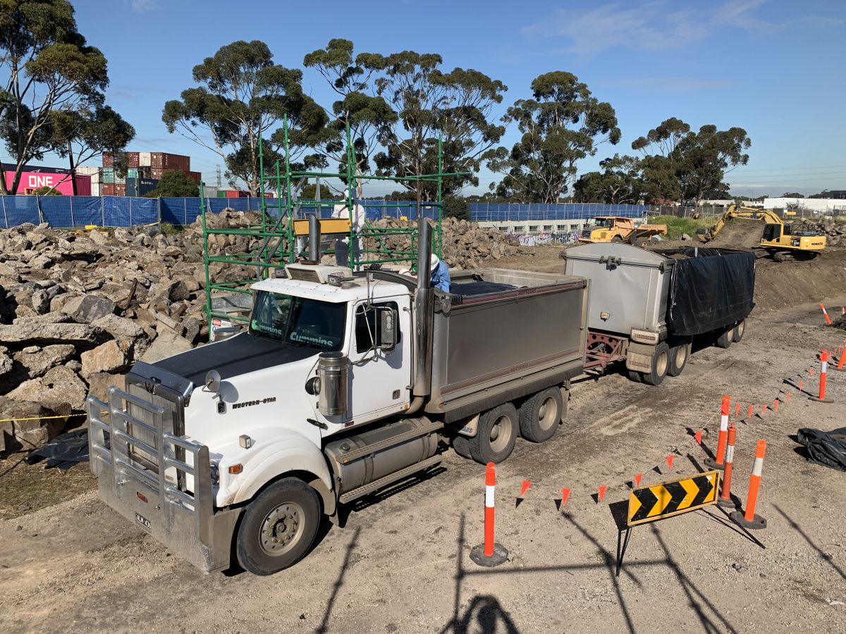 Asbestos soil removal
